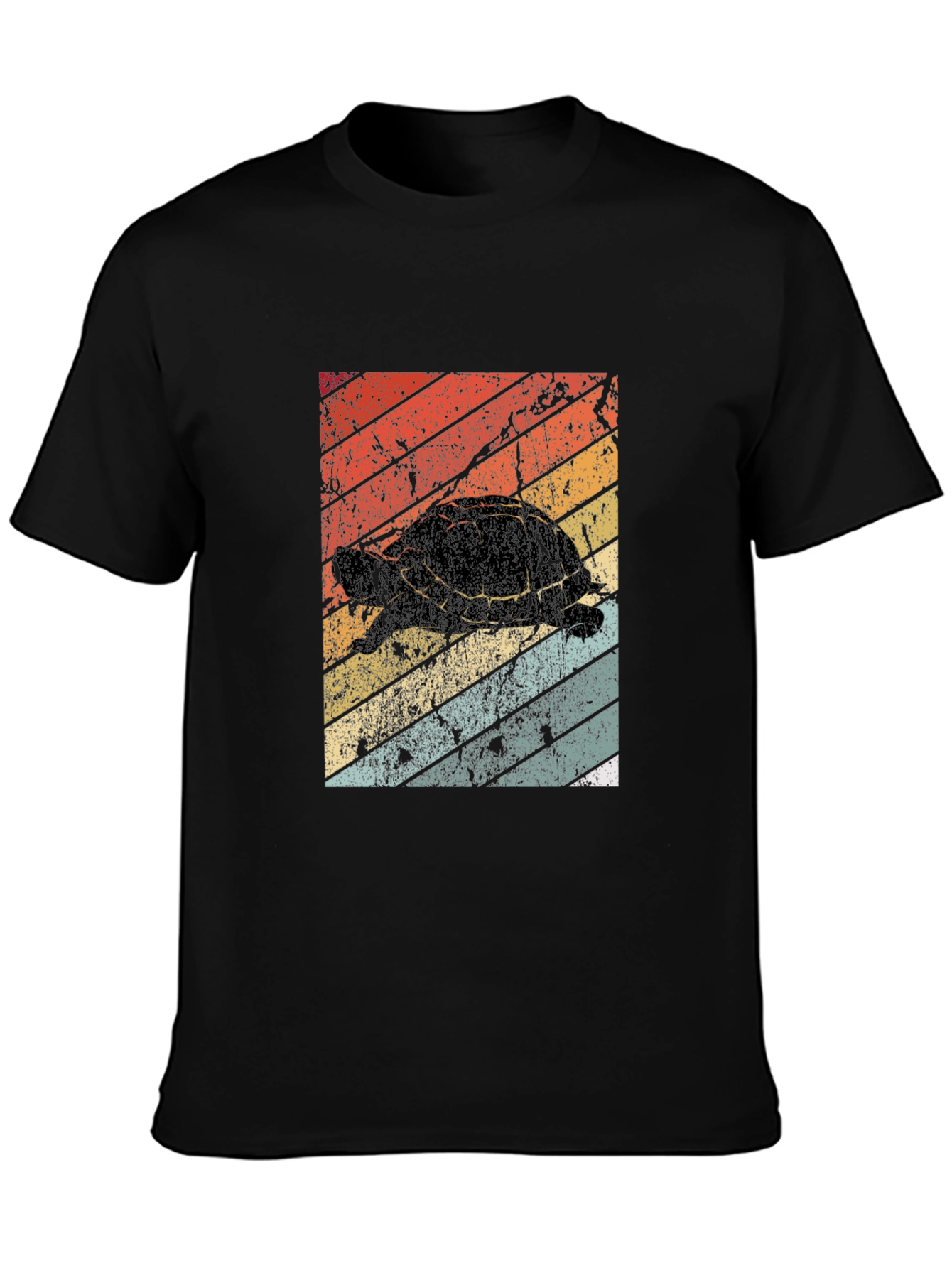 Retro Turtle Graphic Tee - Vintage Style T-Shirt