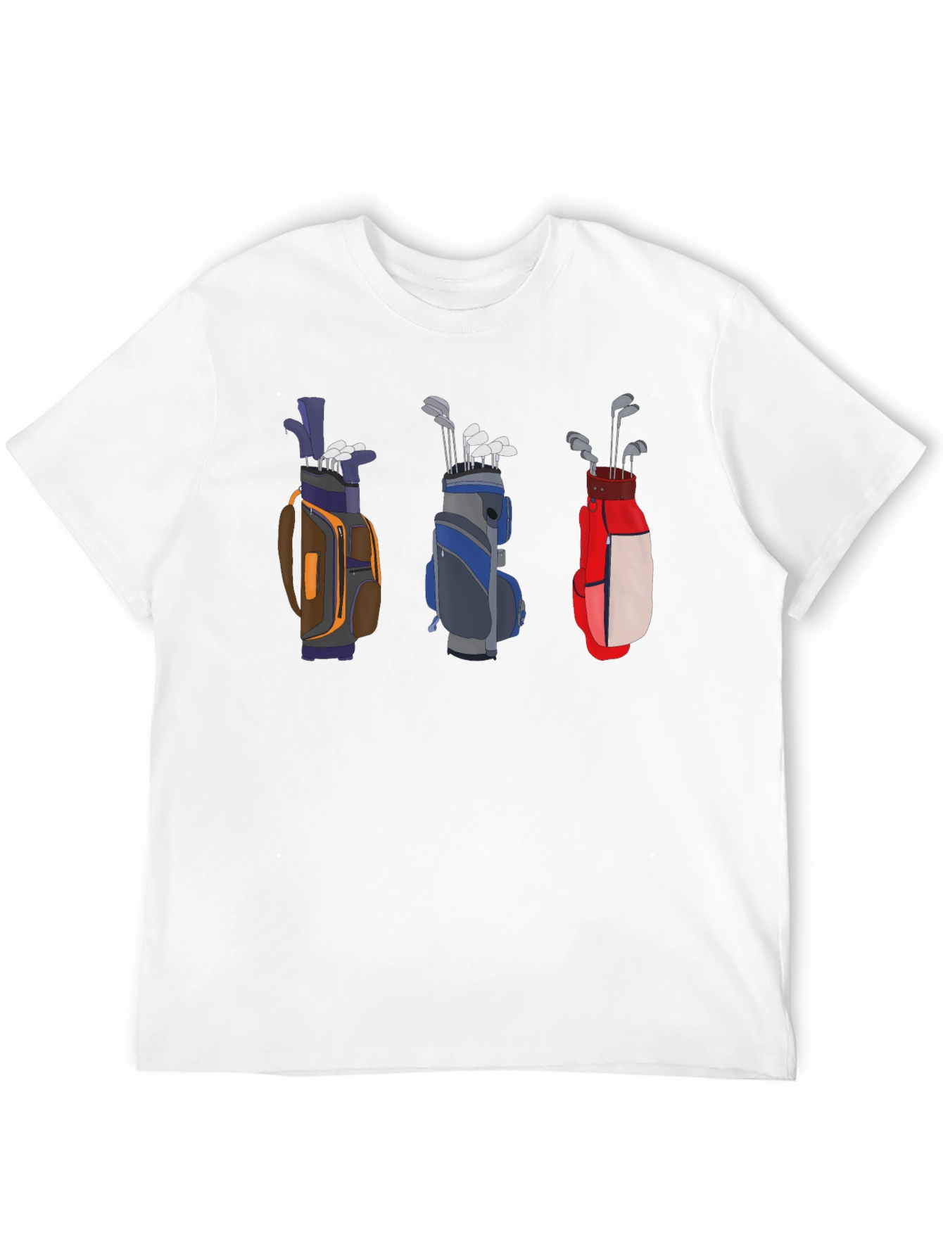 Golf Bag Graphic Tee - Stylish Golfer T-Shirt
