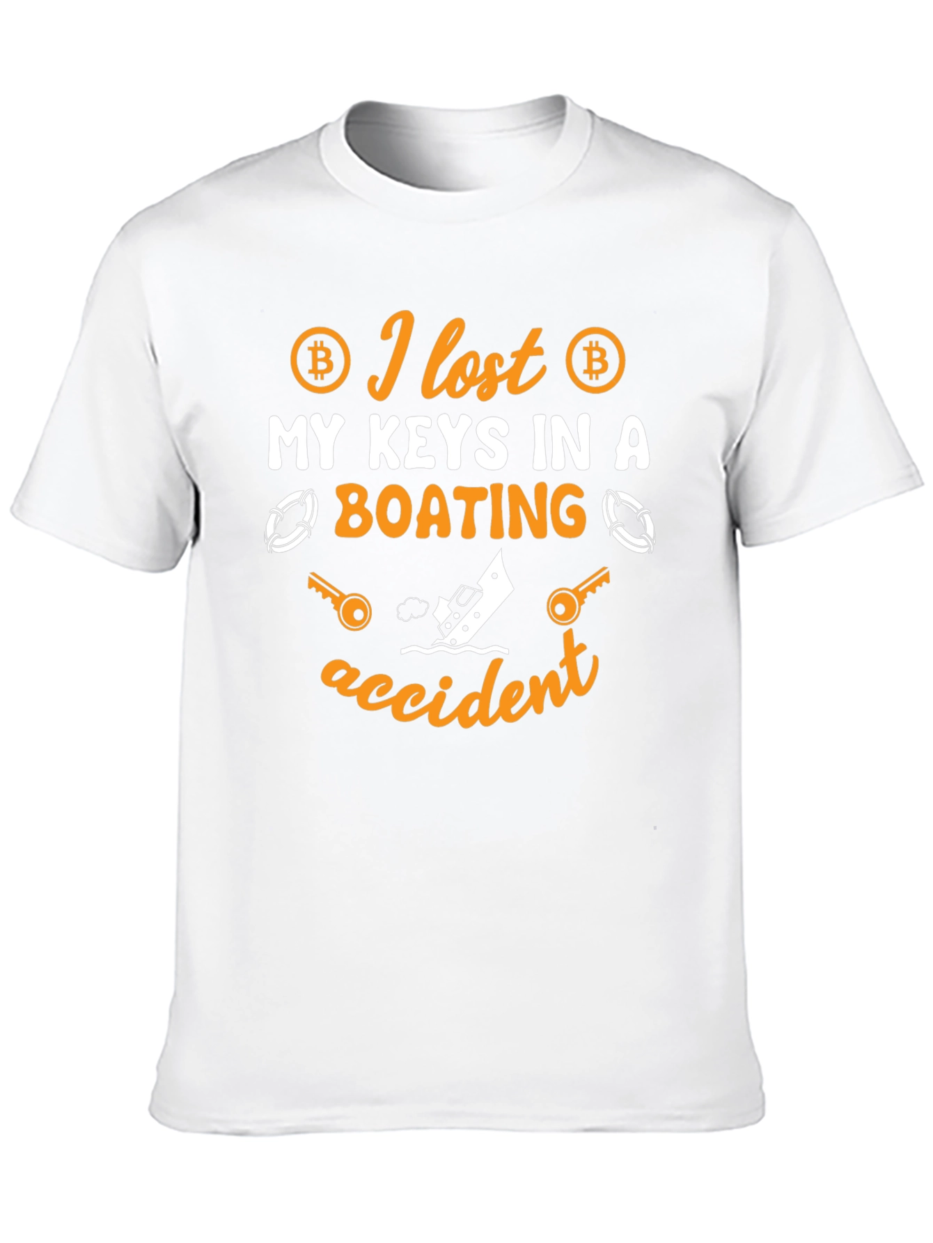 Bitcoin Keys Lost Boating Accident T-Shirt