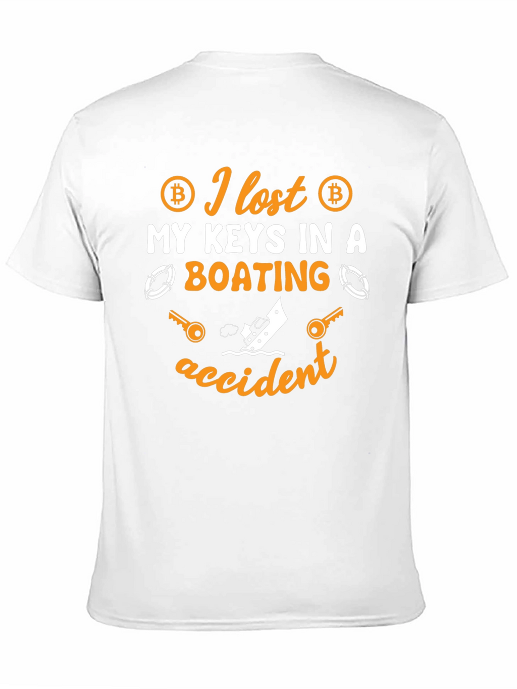 Bitcoin Keys Lost Boating Accident T-Shirt