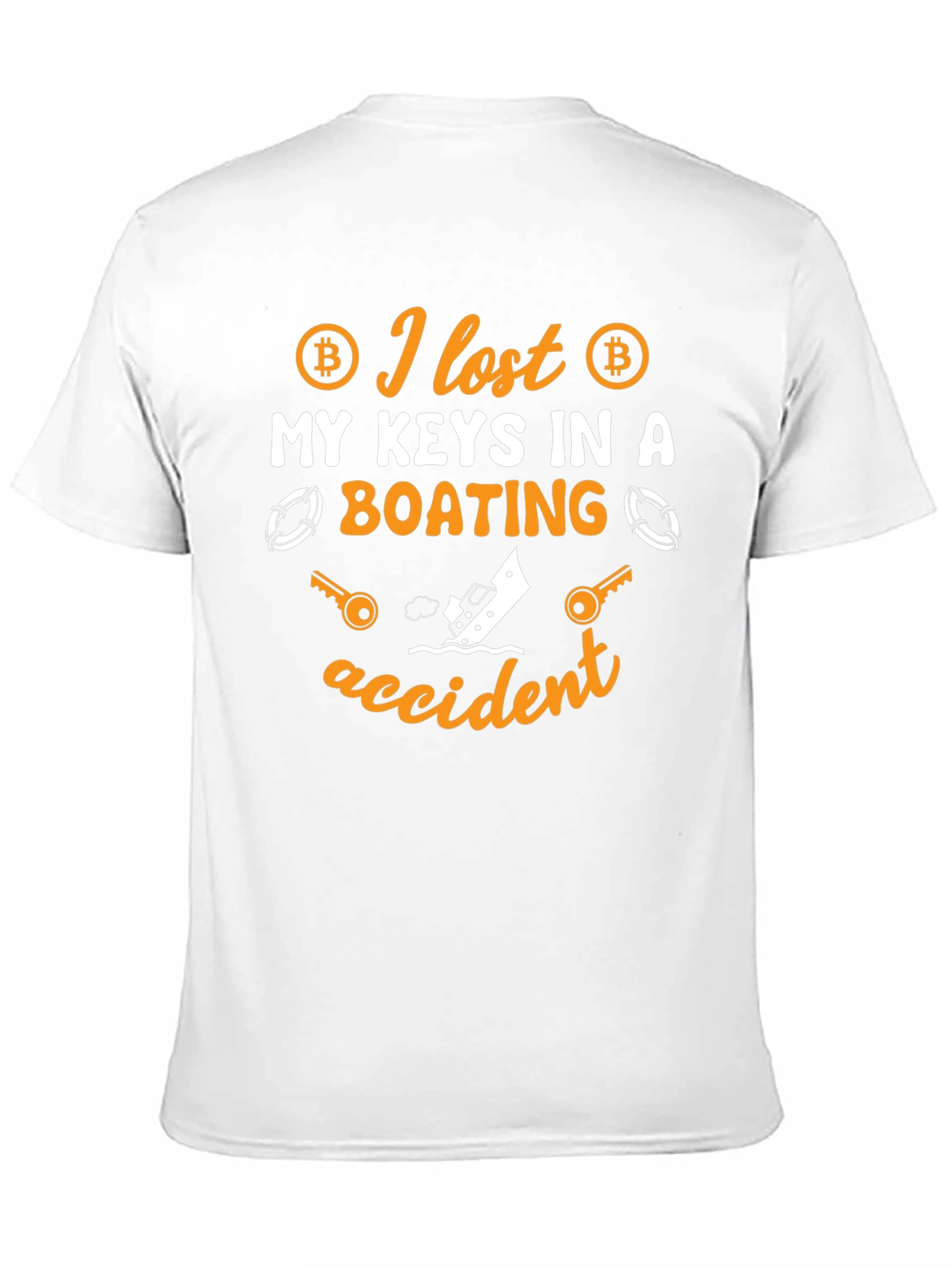 Bitcoin Keys Lost Boating Accident T-Shirt