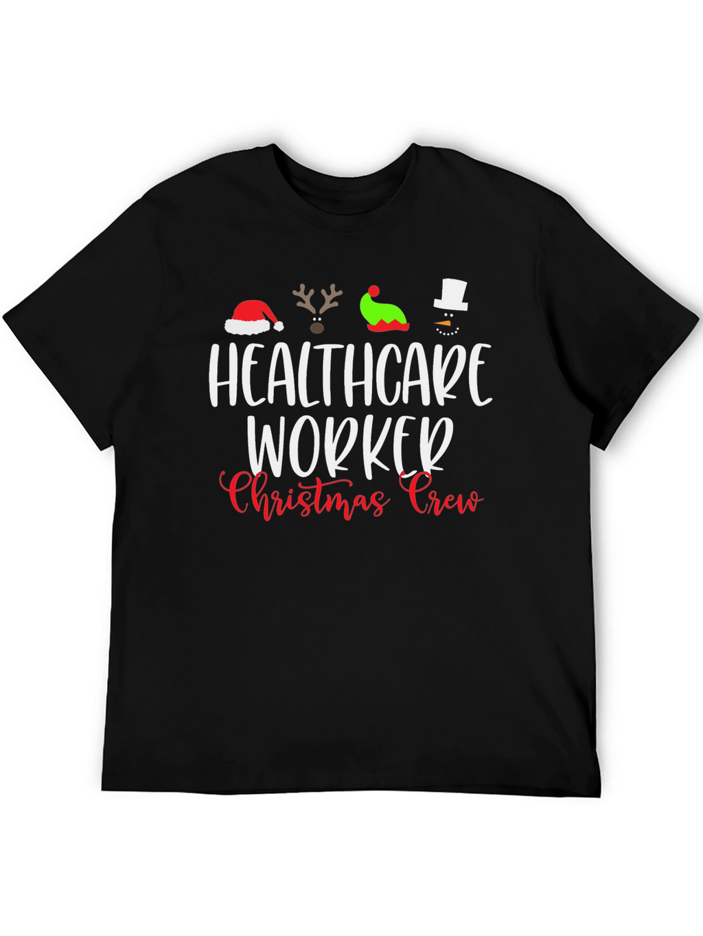 Healthcare Worker Christmas Crew T-Shirt