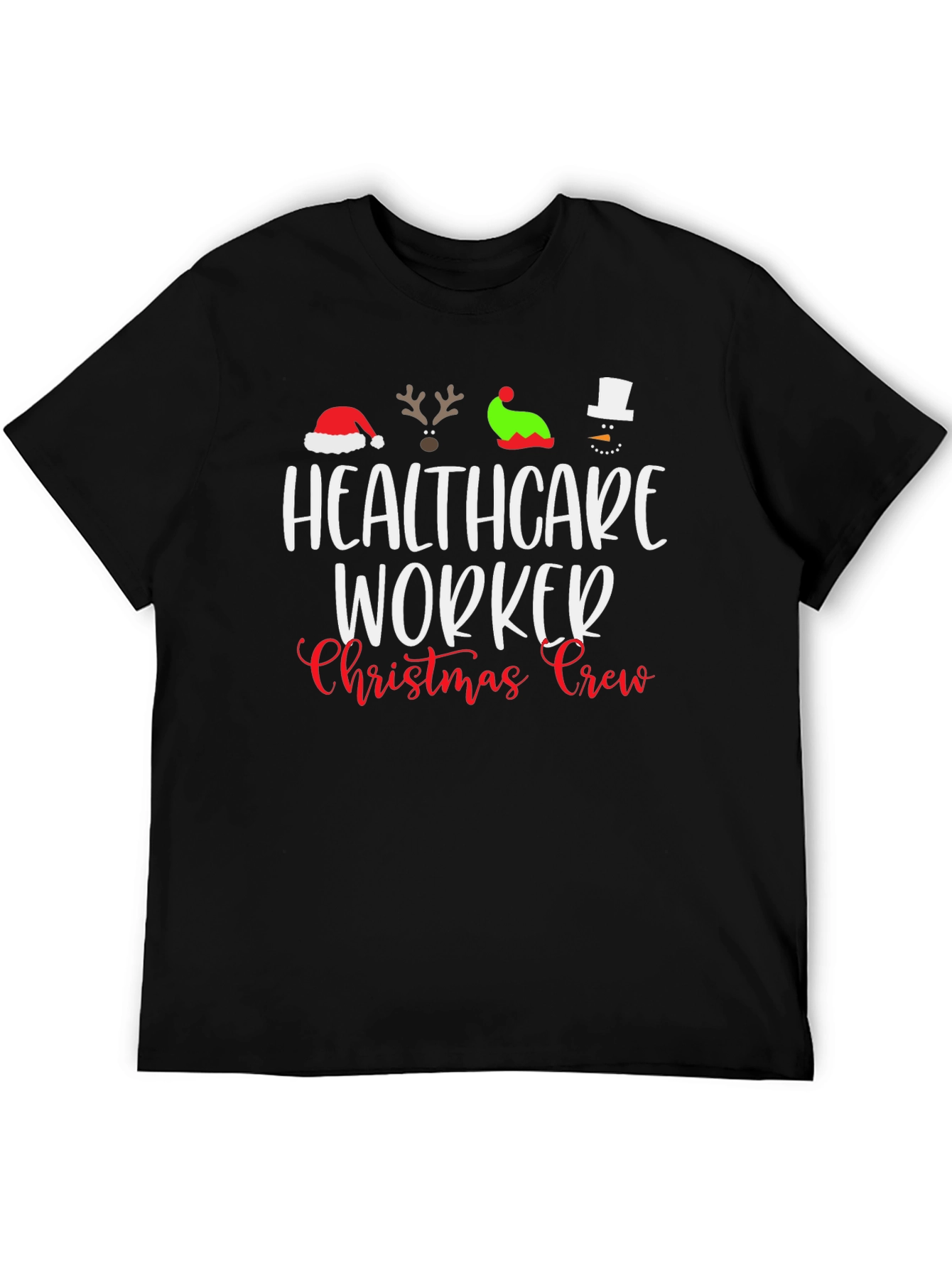 Healthcare Worker Christmas Crew T-Shirt