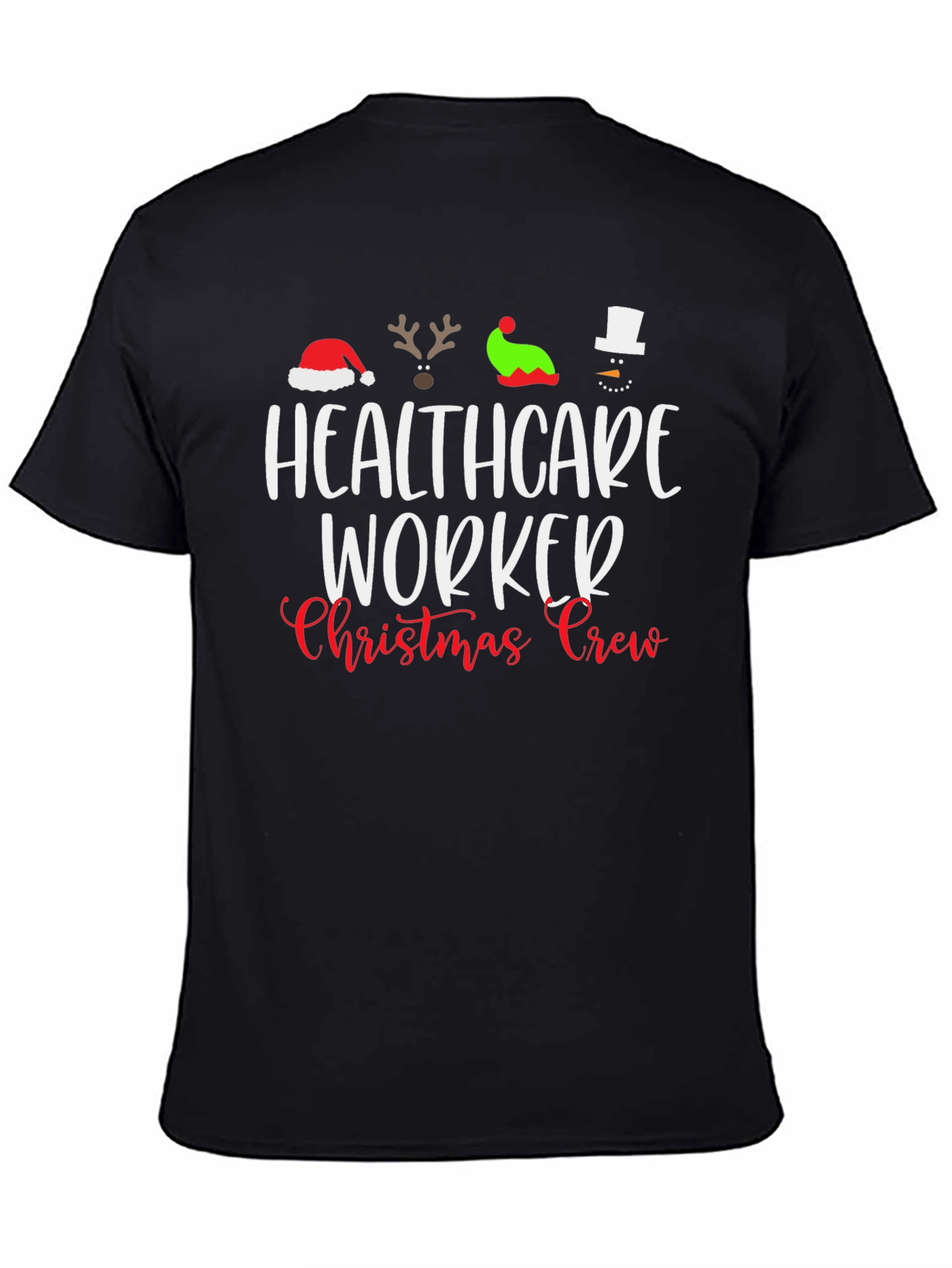 Healthcare Worker Christmas Crew T-Shirt