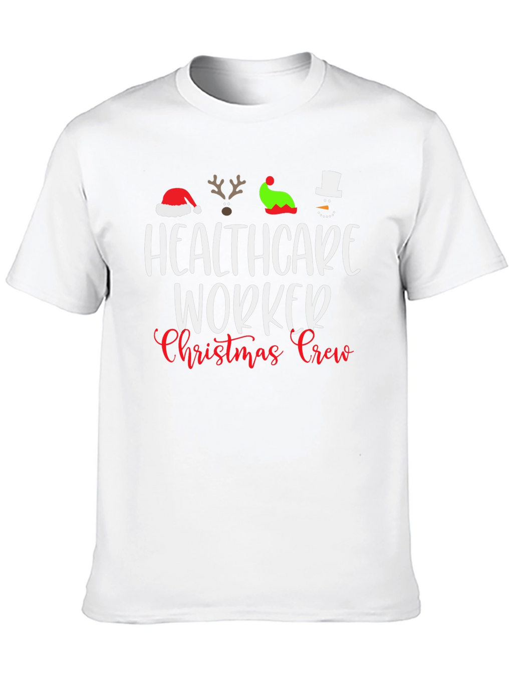 Healthcare Worker Christmas Crew T-Shirt