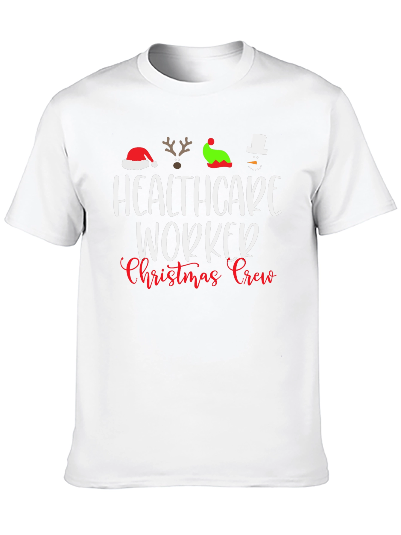Healthcare Worker Christmas Crew T-Shirt