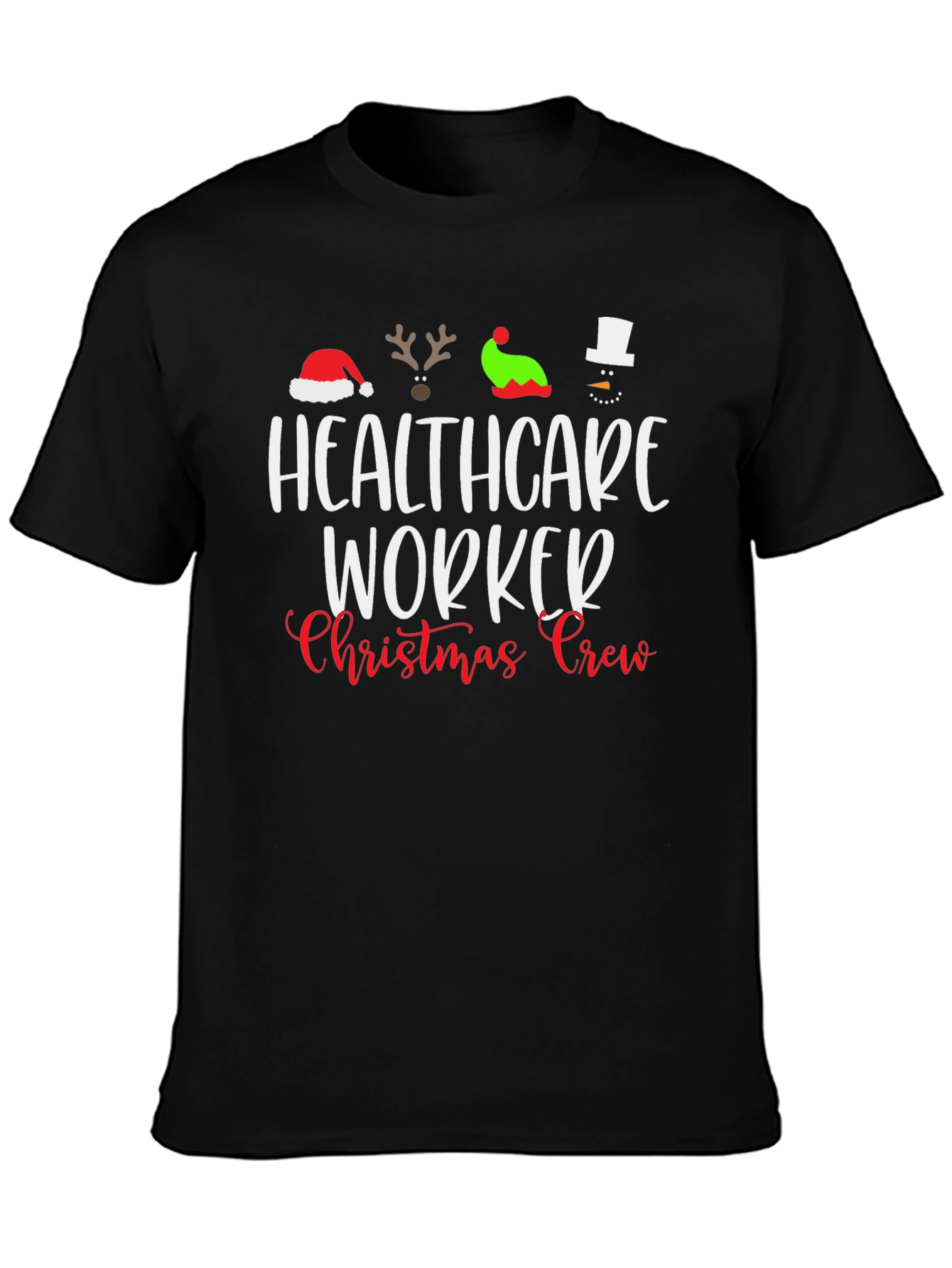 Healthcare Worker Christmas Crew T-Shirt