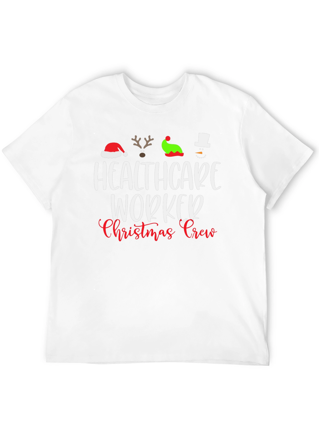 Healthcare Worker Christmas Crew T-Shirt