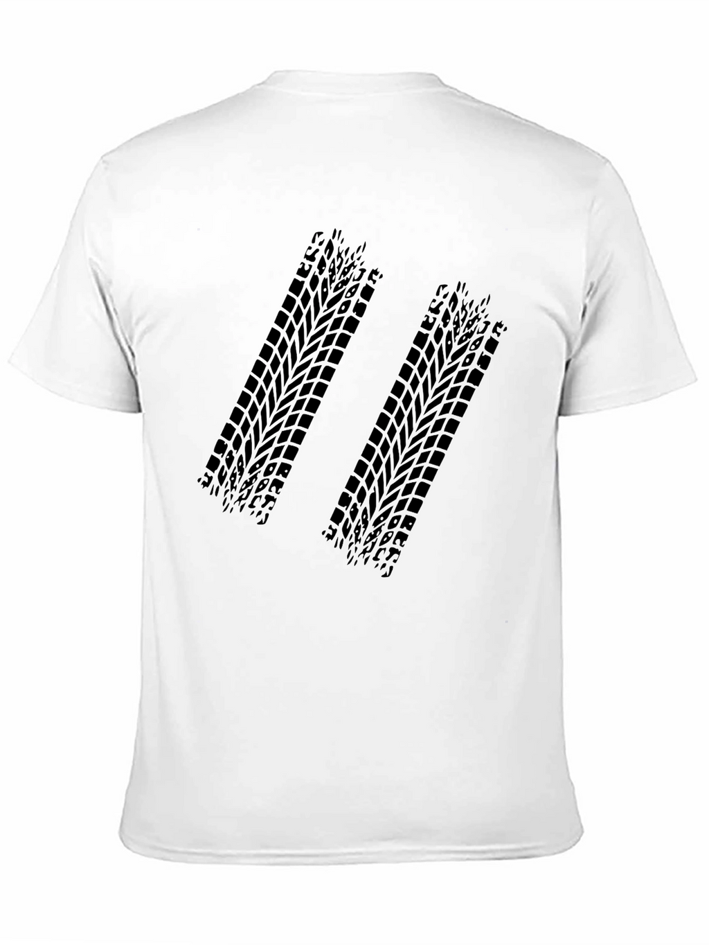 Black Tire Track Graphic Tee