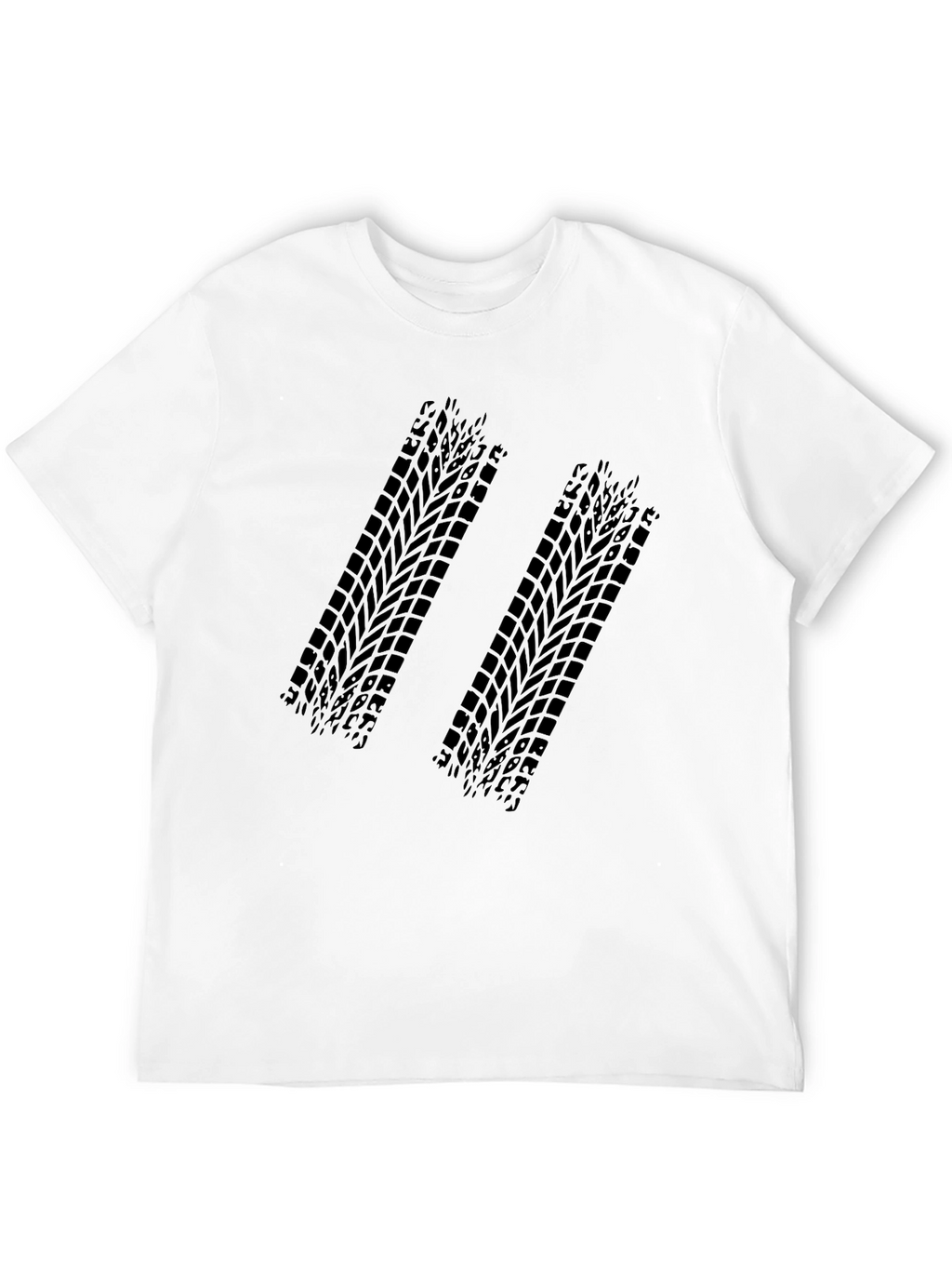 Black Tire Track Graphic Tee