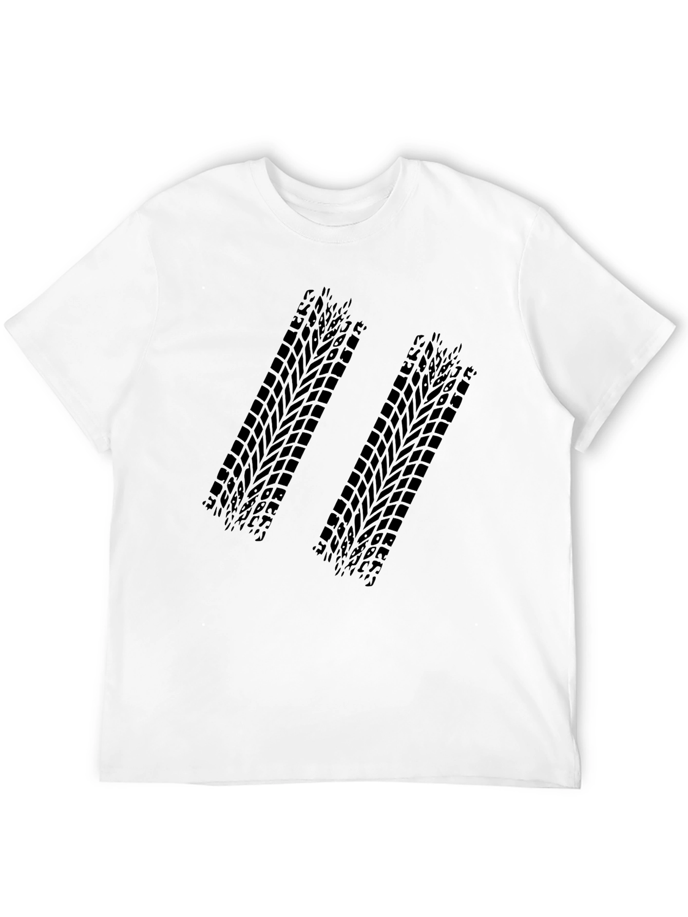 Black Tire Track Graphic Tee