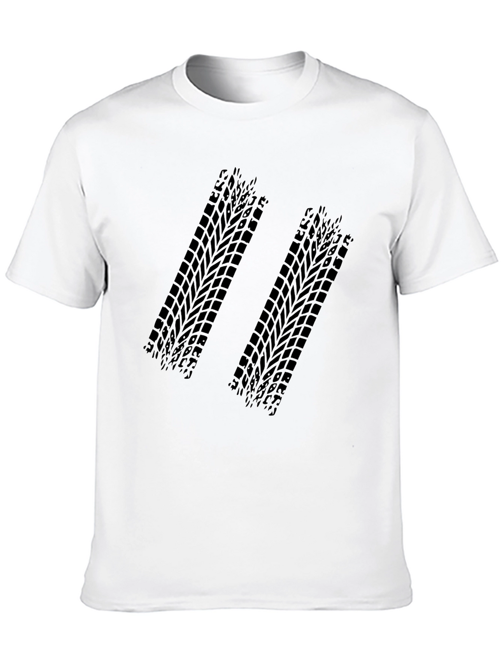 Black Tire Track Graphic Tee