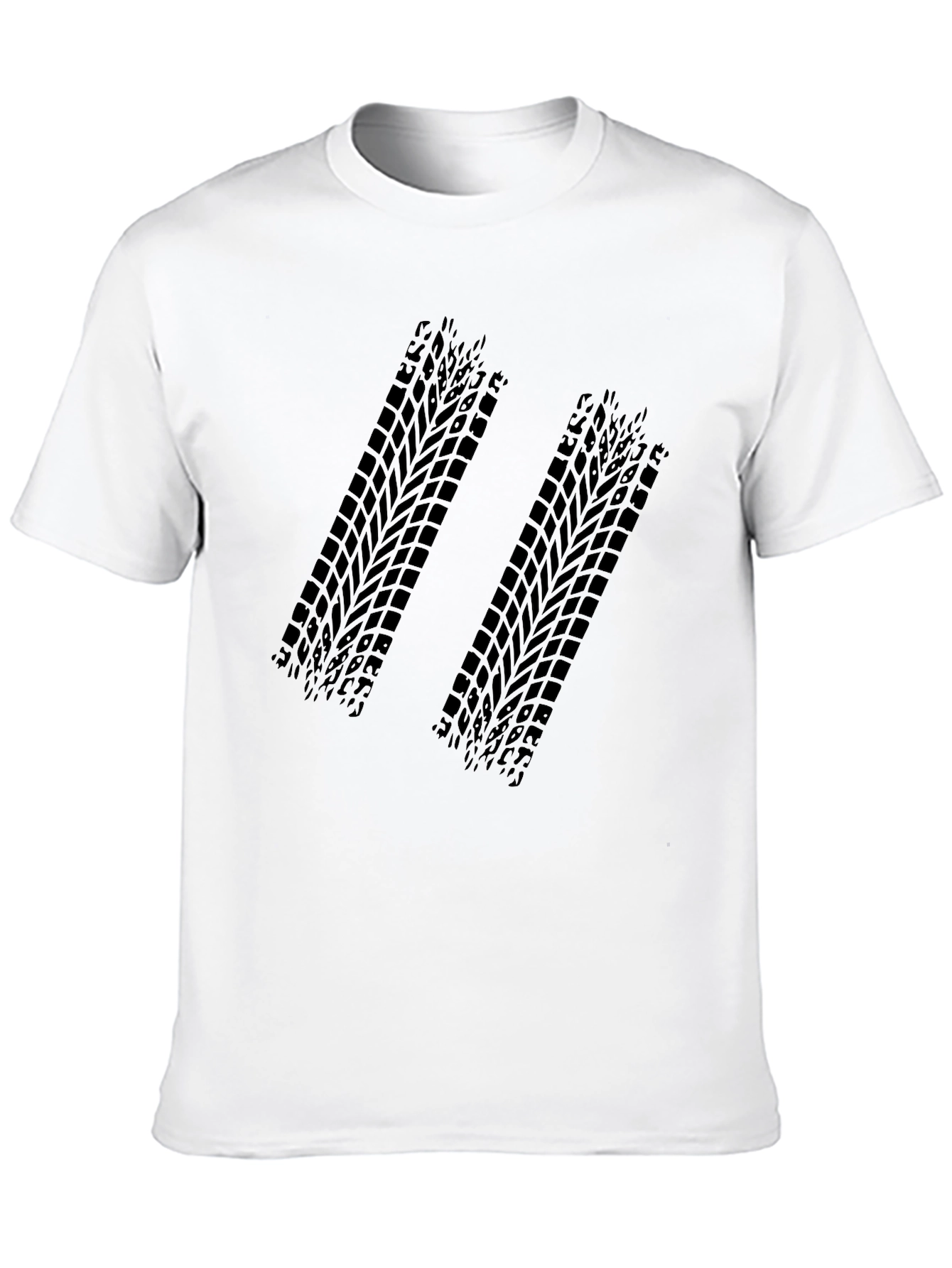 Black Tire Track Graphic Tee
