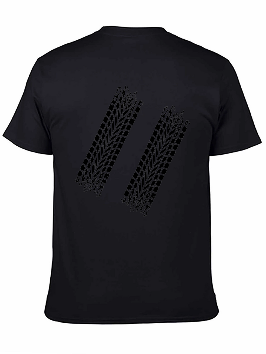 Black Tire Track Graphic Tee