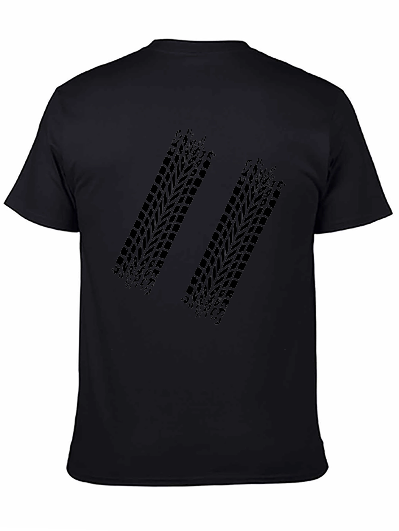 Black Tire Track Graphic Tee