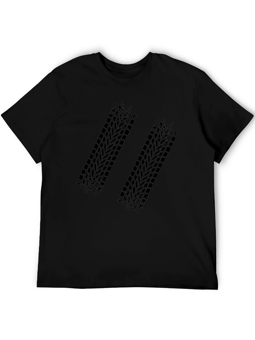 Black Tire Track Graphic Tee
