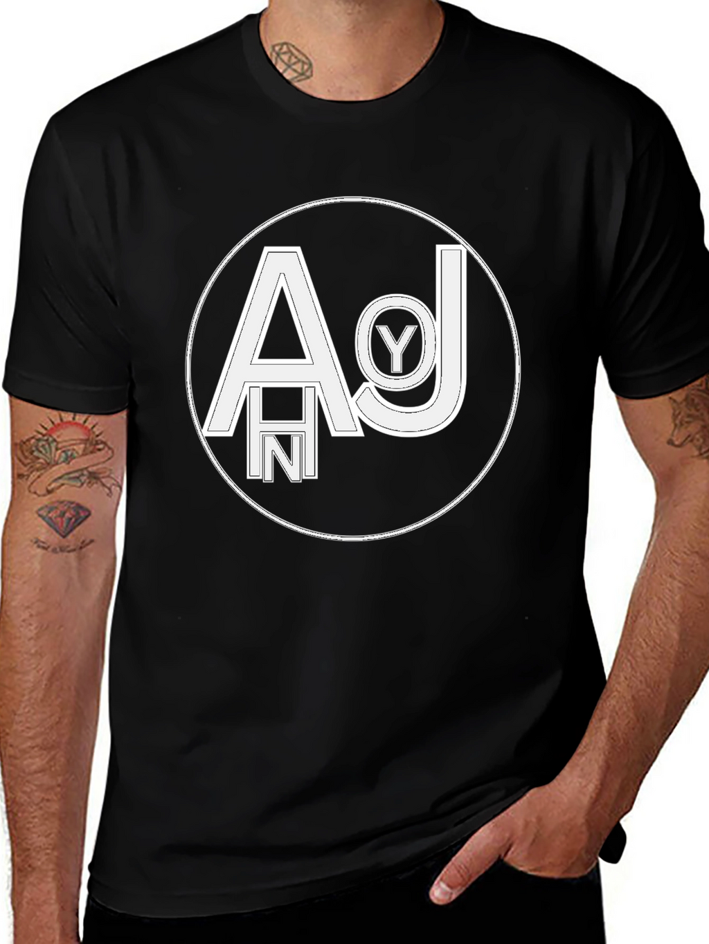 AHNY Graphic Tee - Bold Logo Black T-Shirt