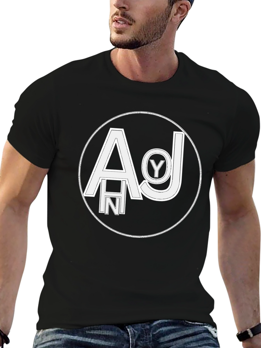 AHNY Graphic Tee - Bold Logo Black T-Shirt