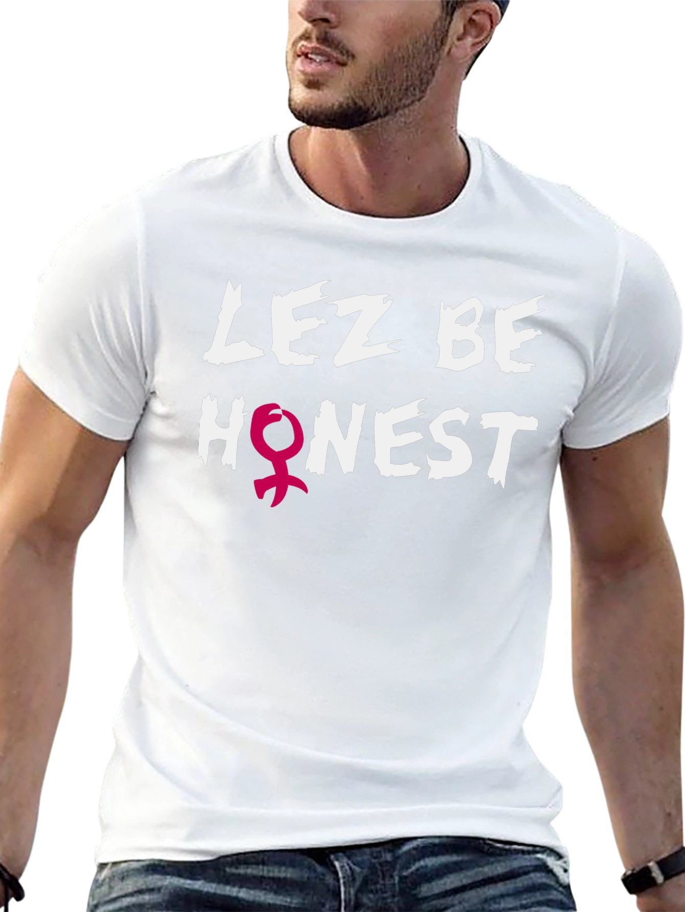 Lez Be Honest Graphic Tee - Black