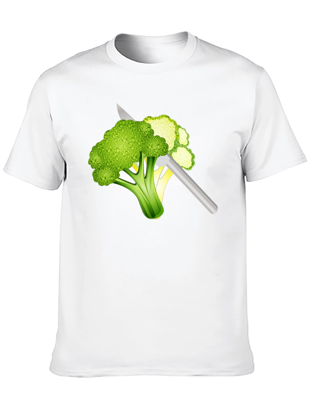 Broccoli Slice T-Shirt: Funny Vegan Tee