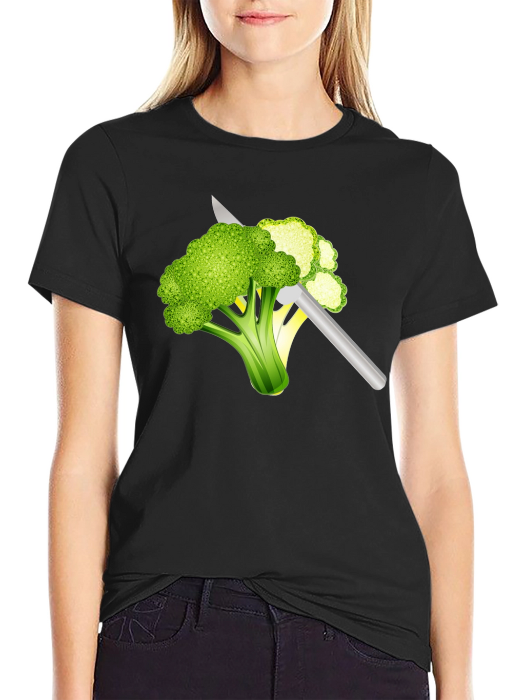 Broccoli Slice T-Shirt: Funny Vegan Tee