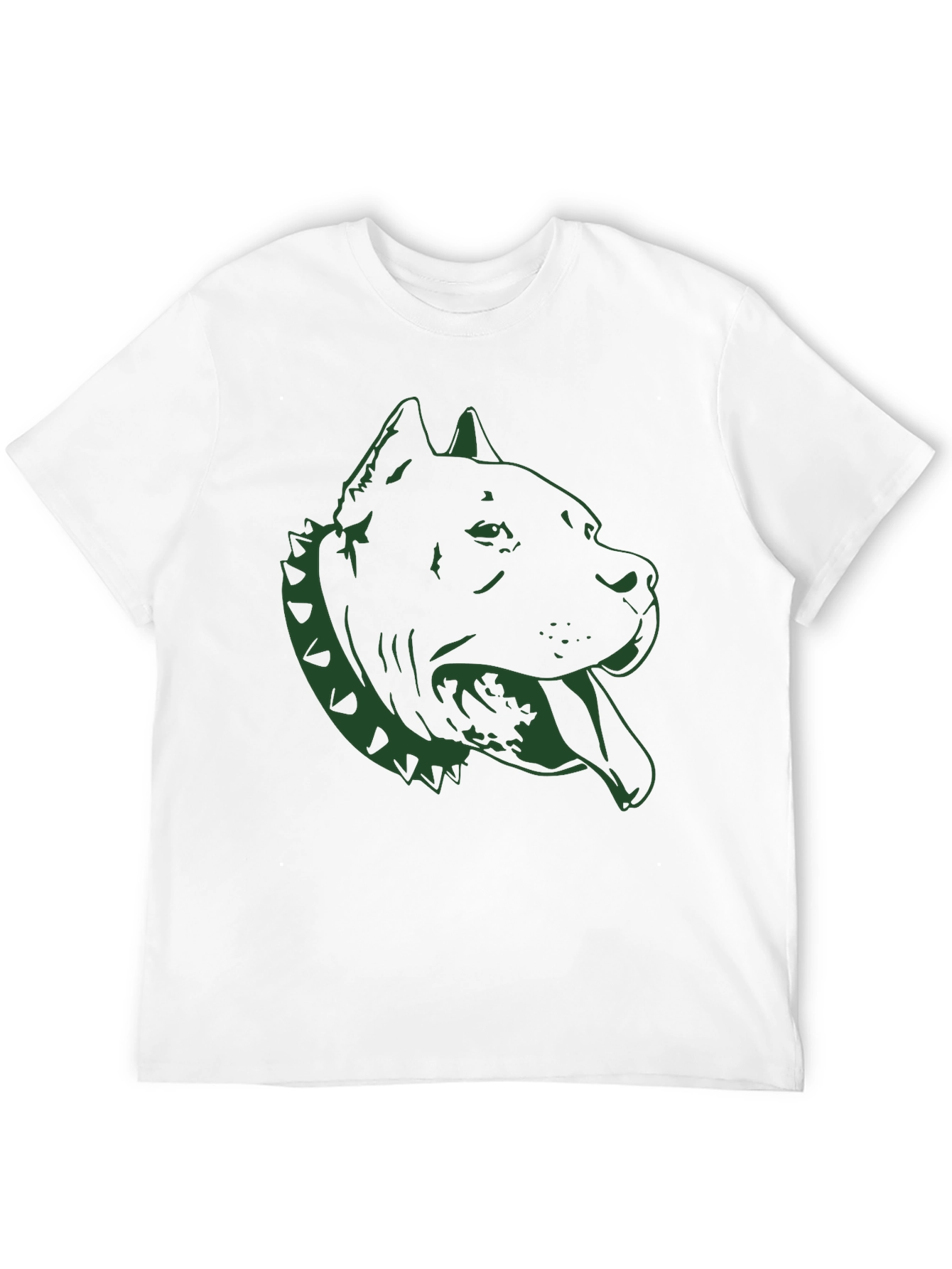 Pitbull Dog Graphic Tee - Black