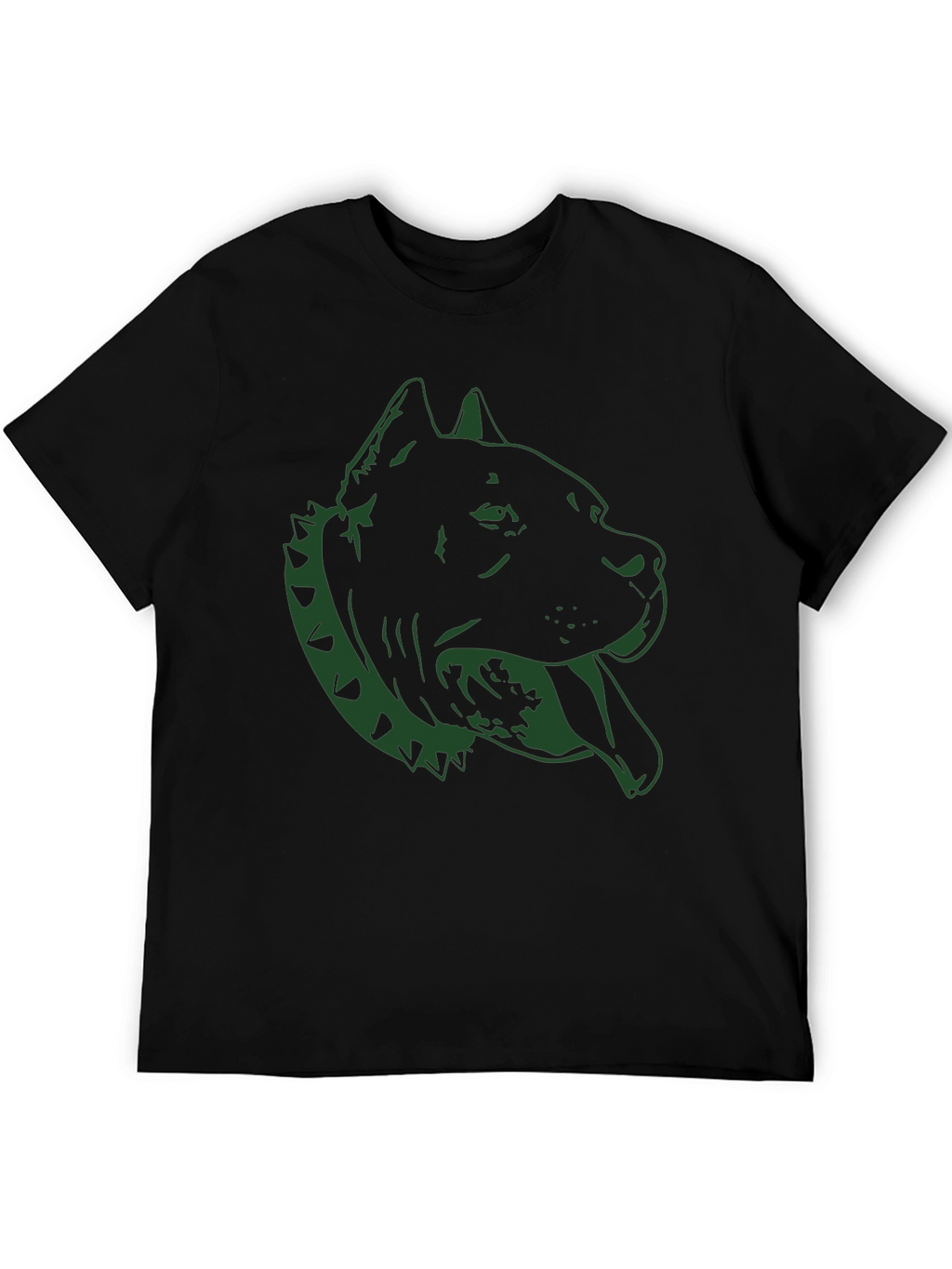 Pitbull Dog Graphic Tee - Black