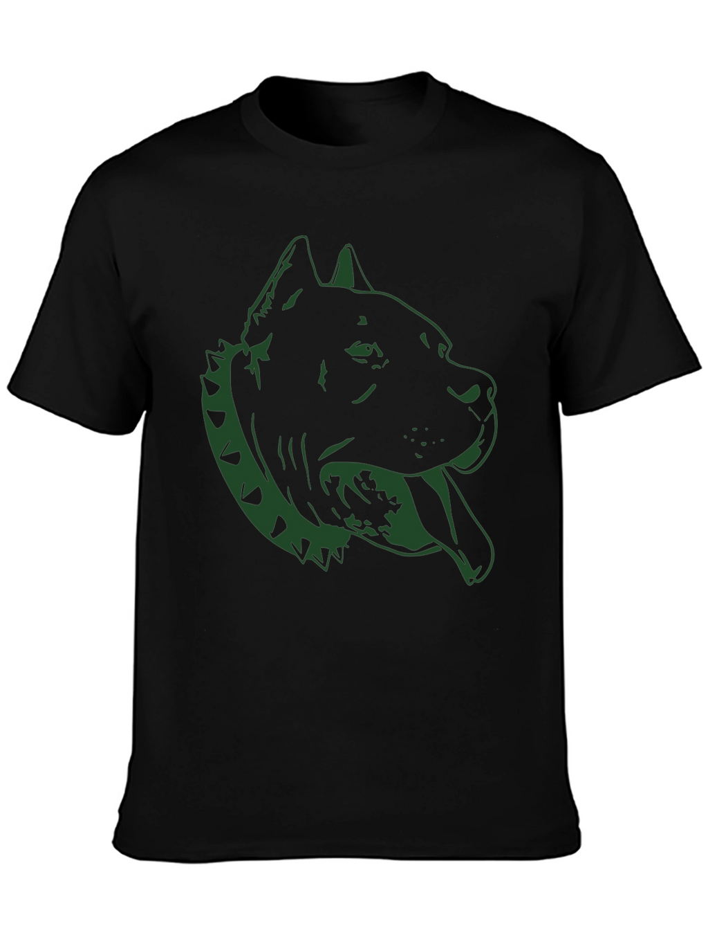 Pitbull Dog Graphic Tee - Black