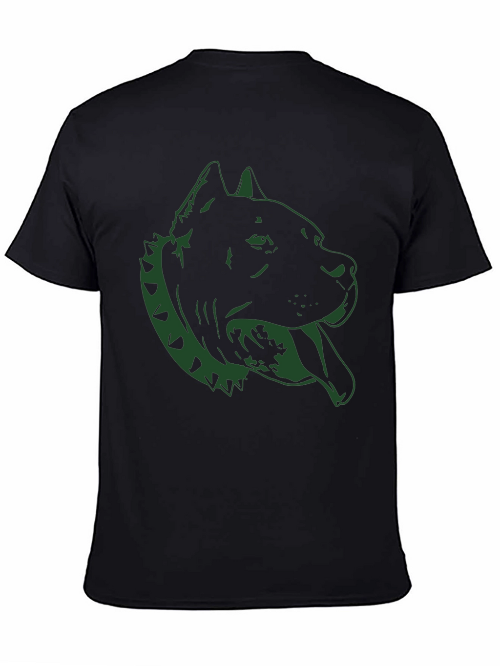 Pitbull Dog Graphic Tee - Black
