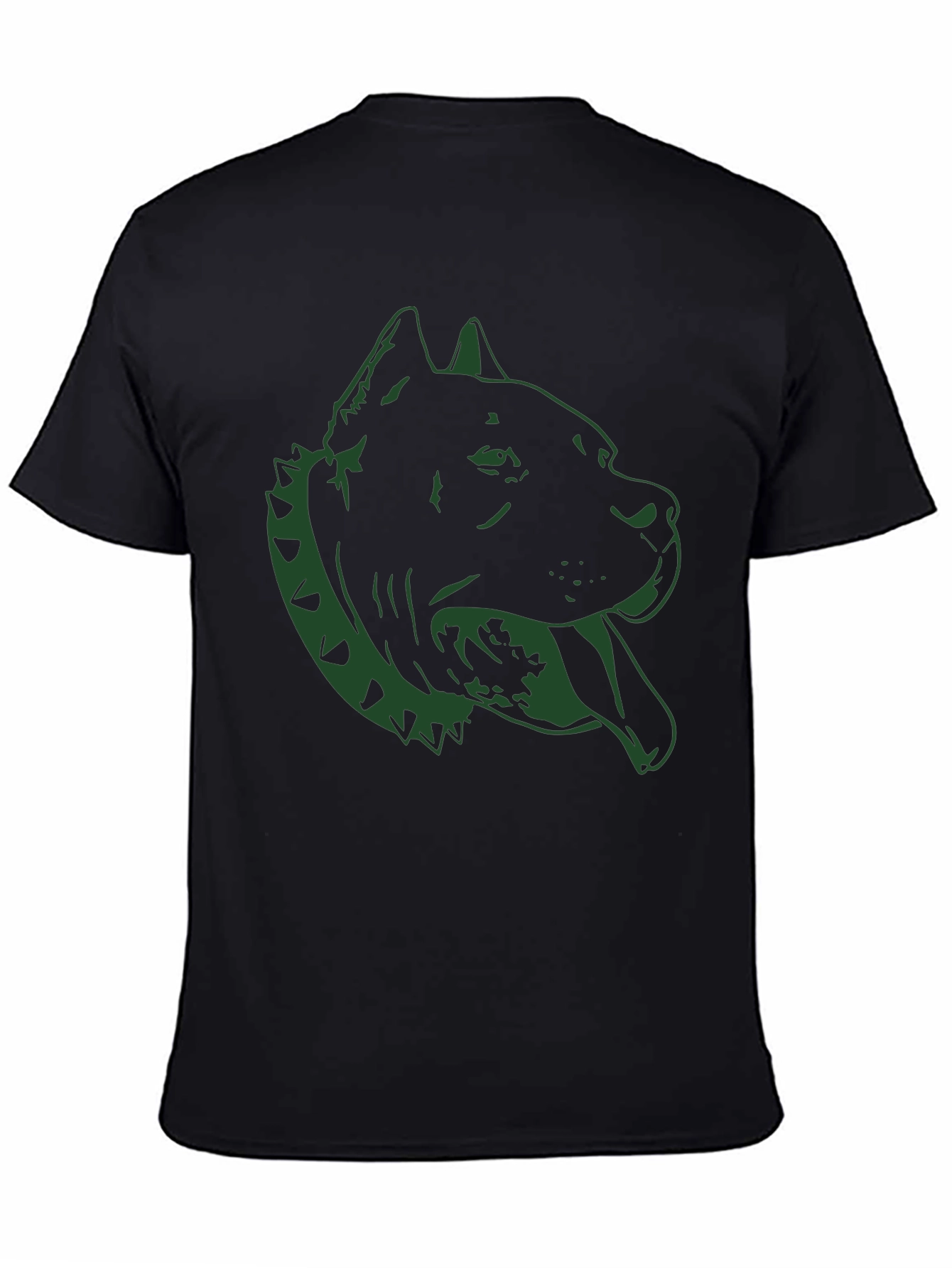 Pitbull Dog Graphic Tee - Black