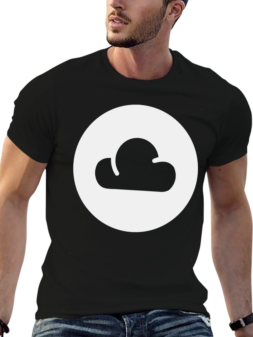 Cloud Logo Graphic Print T-Shirt