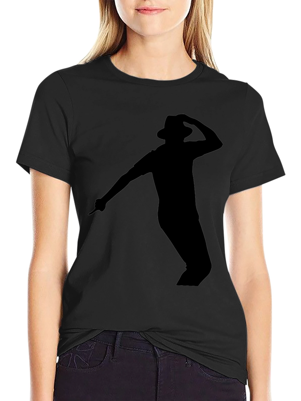 Black Michael Jackson Silhouette T-Shirt