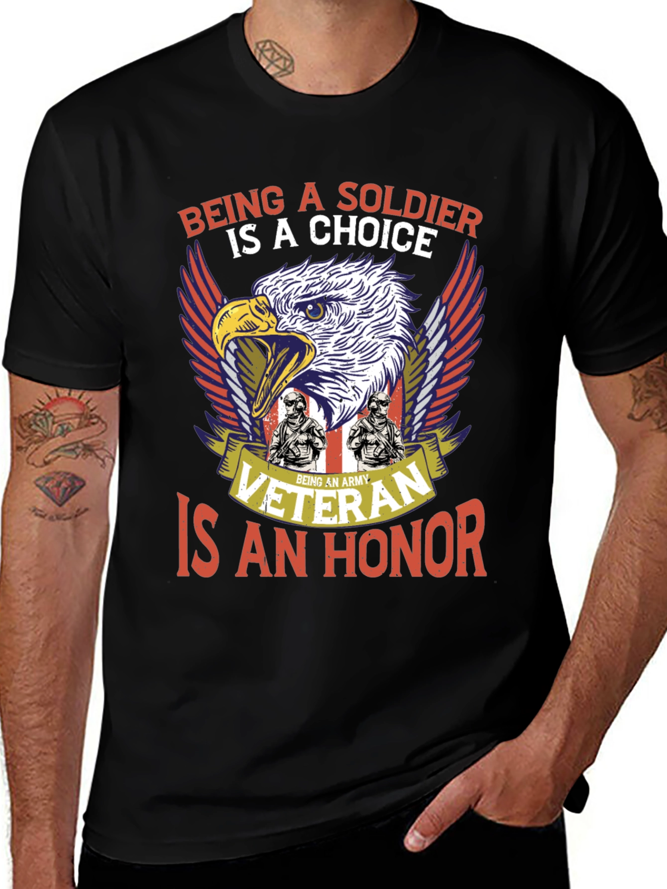 Army Veteran T-Shirt: Soldiers Choice Veterans Honor