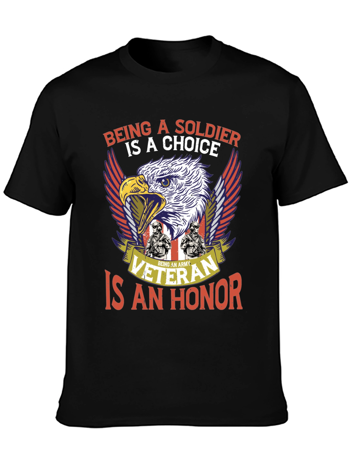 Army Veteran T-Shirt: Soldiers Choice Veterans Honor