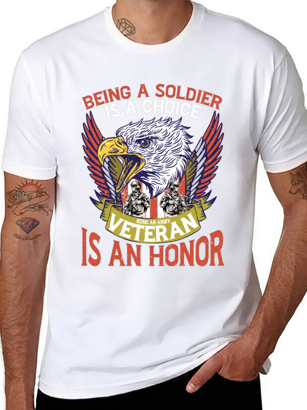 Army Veteran T-Shirt: Soldiers Choice Veterans Honor