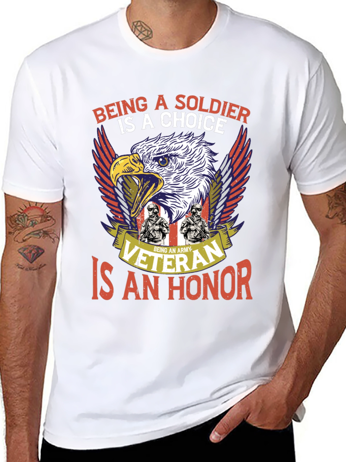 Army Veteran T-Shirt: Soldiers Choice Veterans Honor
