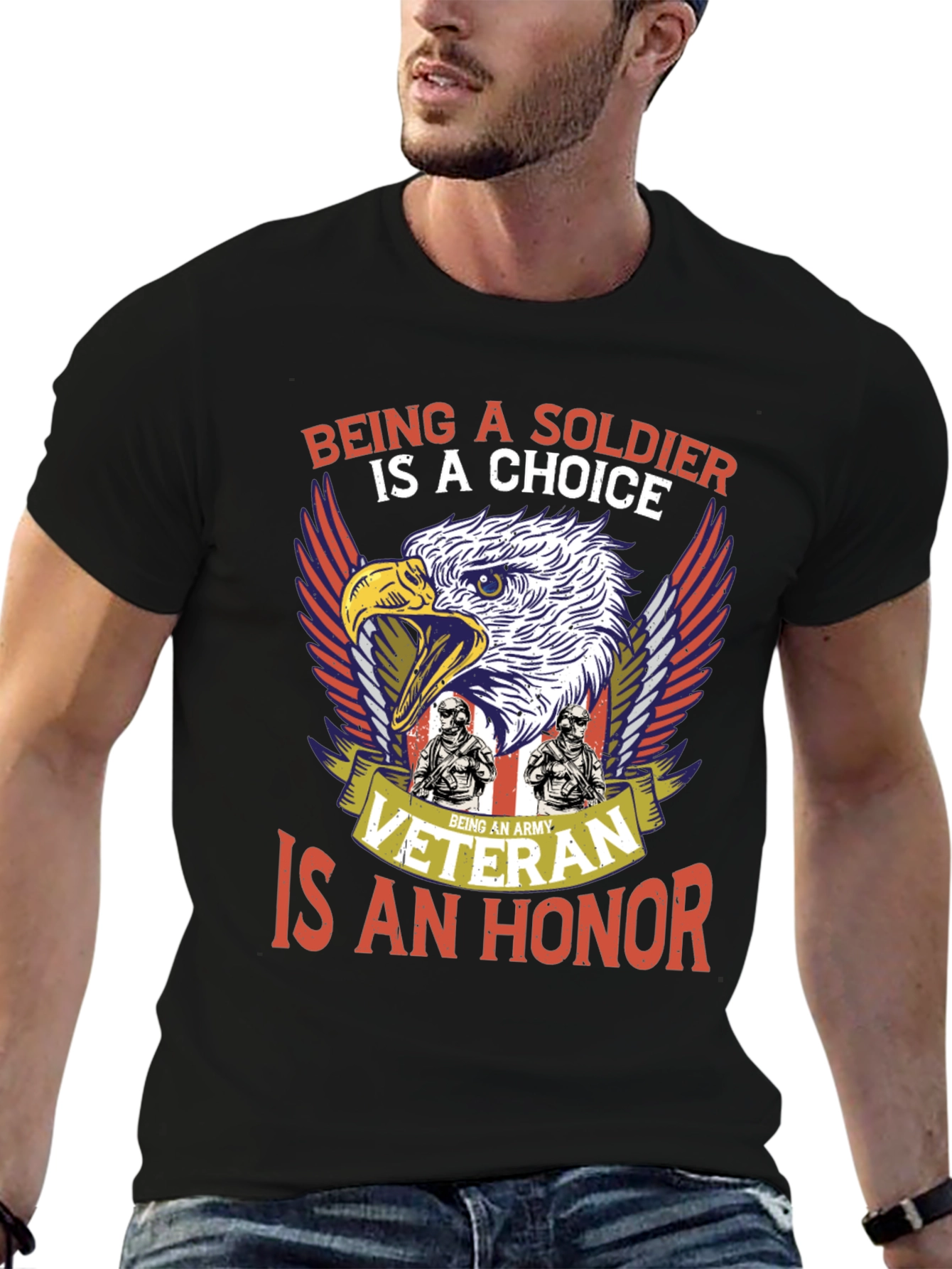 Army Veteran T-Shirt: Soldiers Choice Veterans Honor