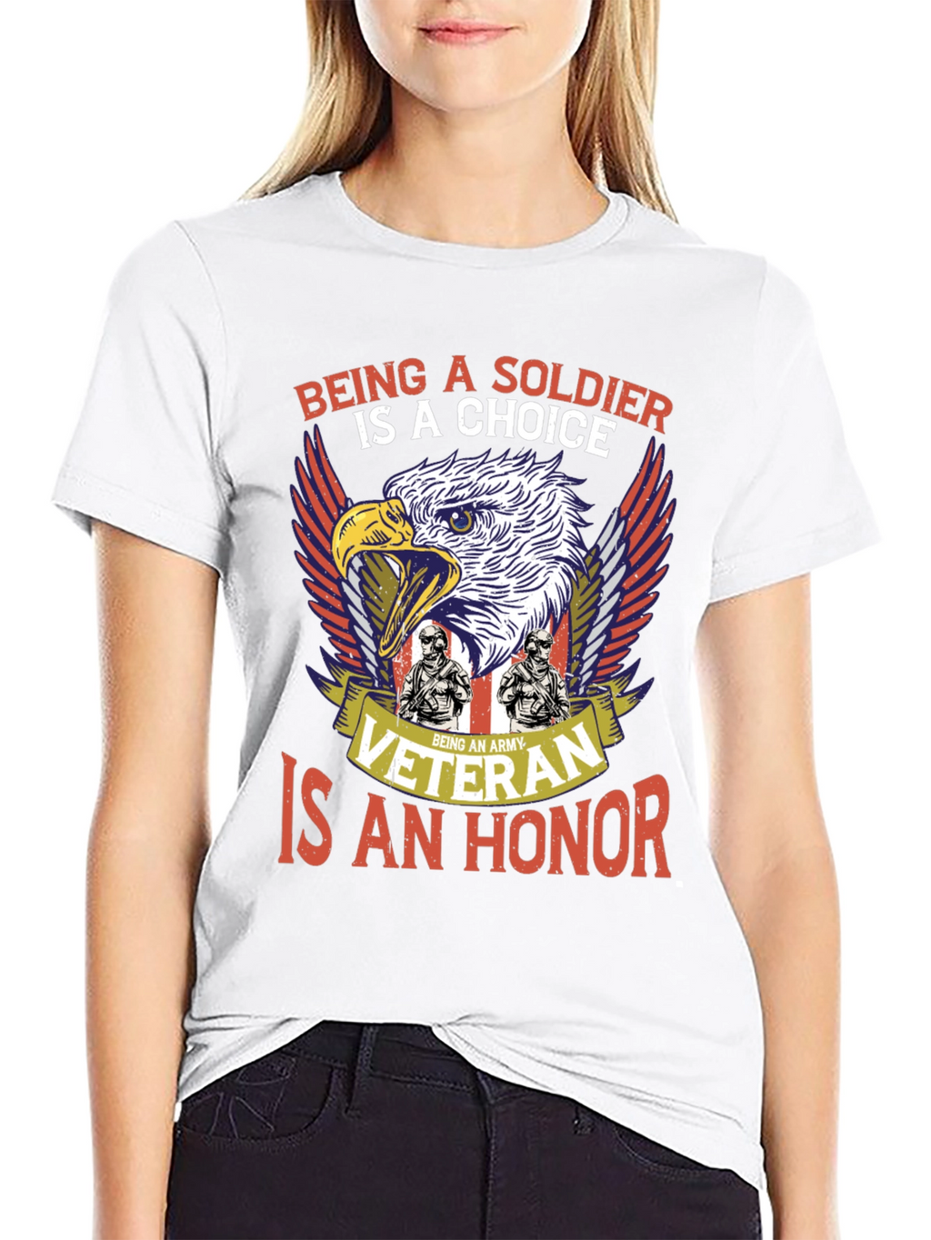 Army Veteran T-Shirt: Soldiers Choice Veterans Honor