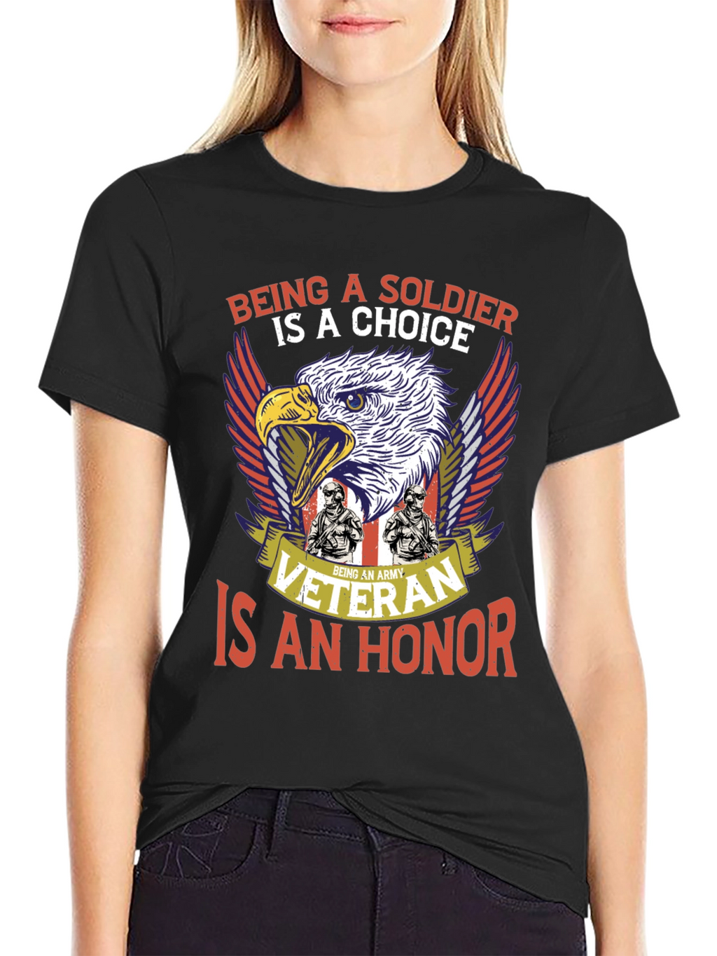Army Veteran T-Shirt: Soldiers Choice Veterans Honor