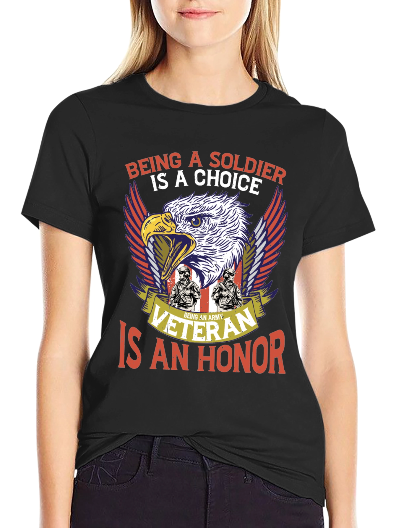 Army Veteran T-Shirt: Soldiers Choice Veterans Honor