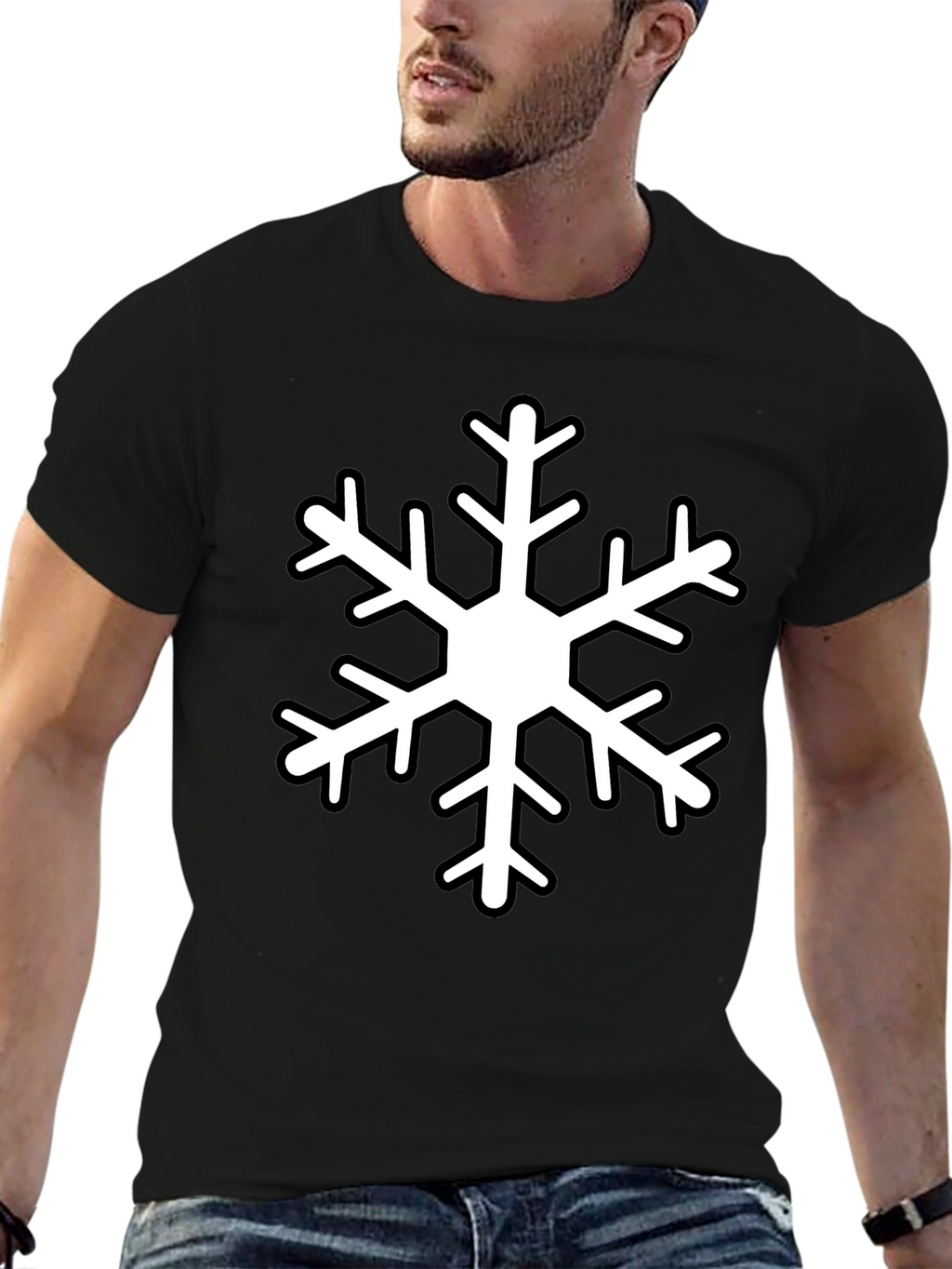 Snowflake Graphic Tee - Winter Holiday Apparel