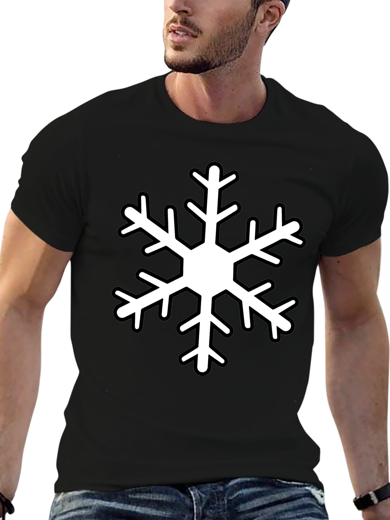 Snowflake Graphic Tee - Winter Holiday Apparel