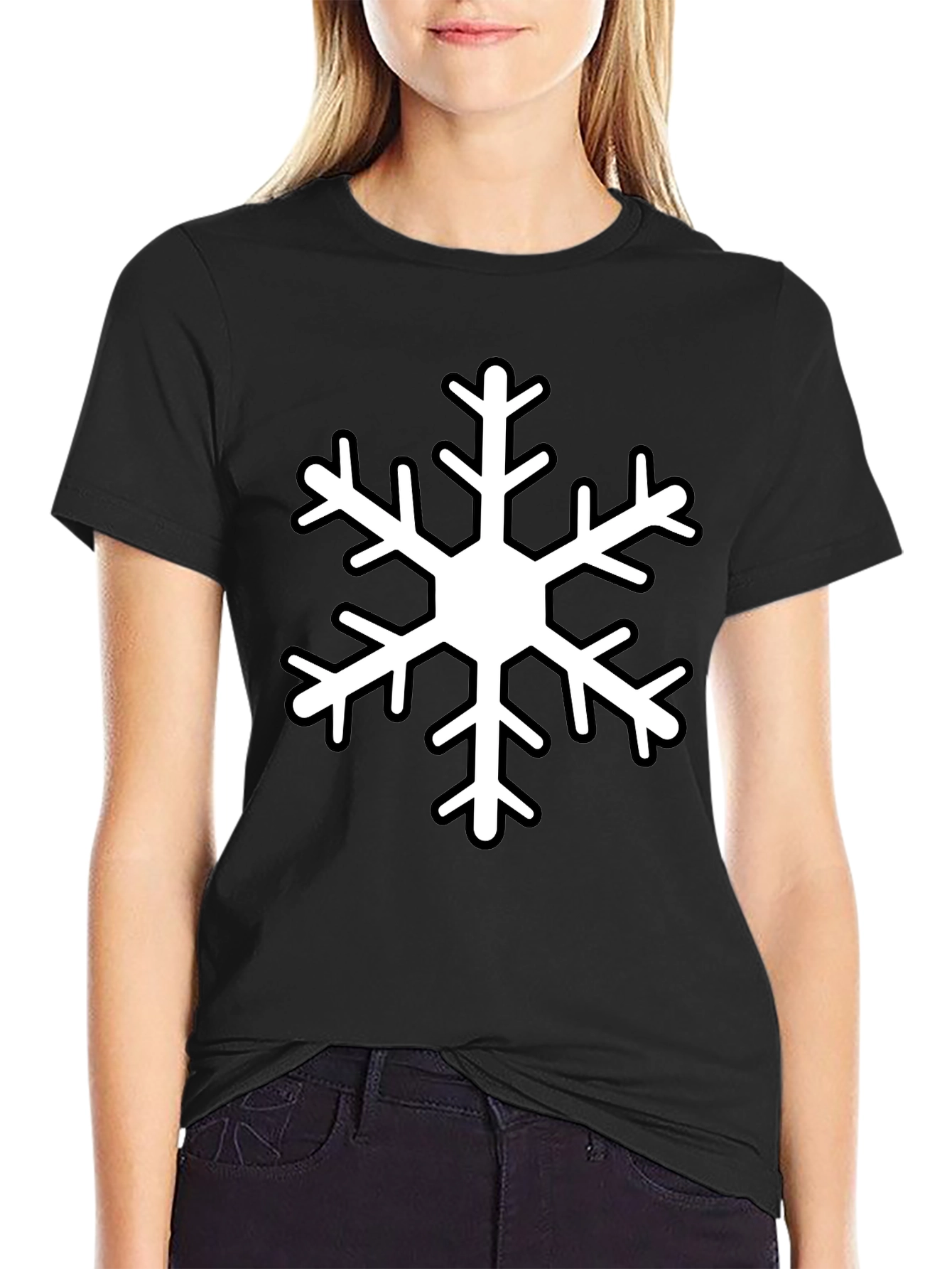 Snowflake Graphic Tee - Winter Holiday Apparel