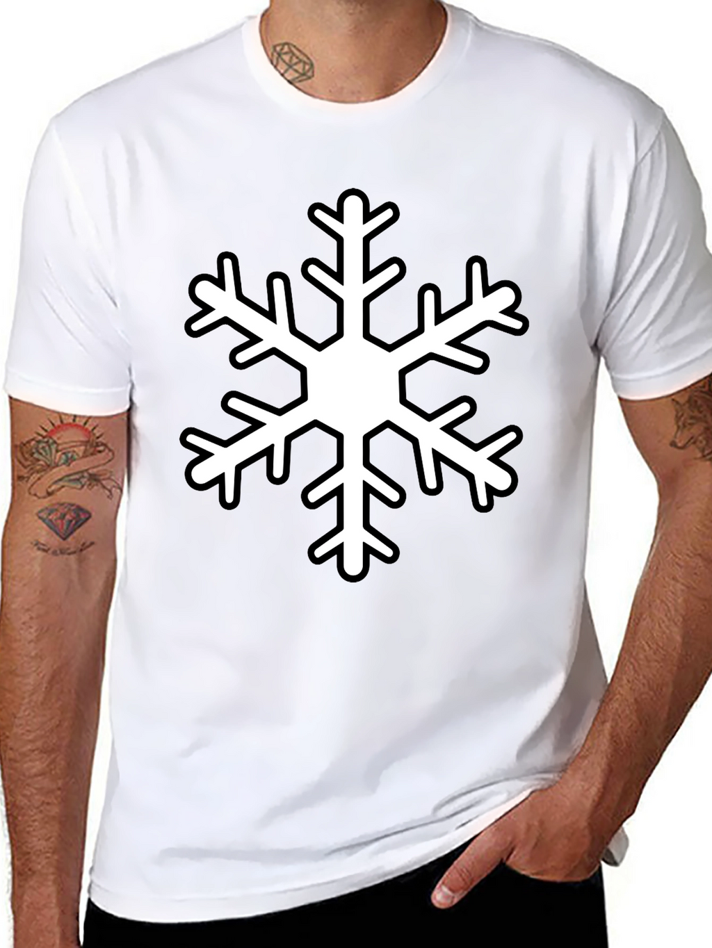 Snowflake Graphic Tee - Winter Holiday Apparel