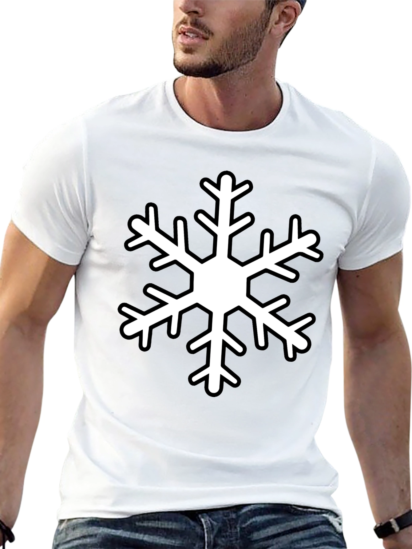 Snowflake Graphic Tee - Winter Holiday Apparel
