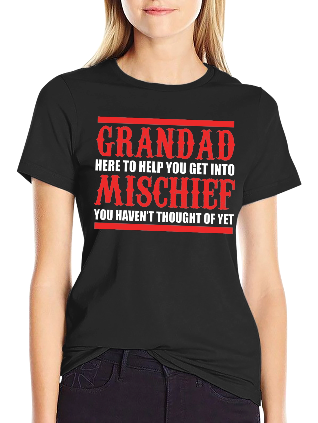 Grandad Mischief T-Shirt - Funny Gift for Grandpa