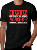 Grandad Mischief T-Shirt - Funny Gift for Grandpa