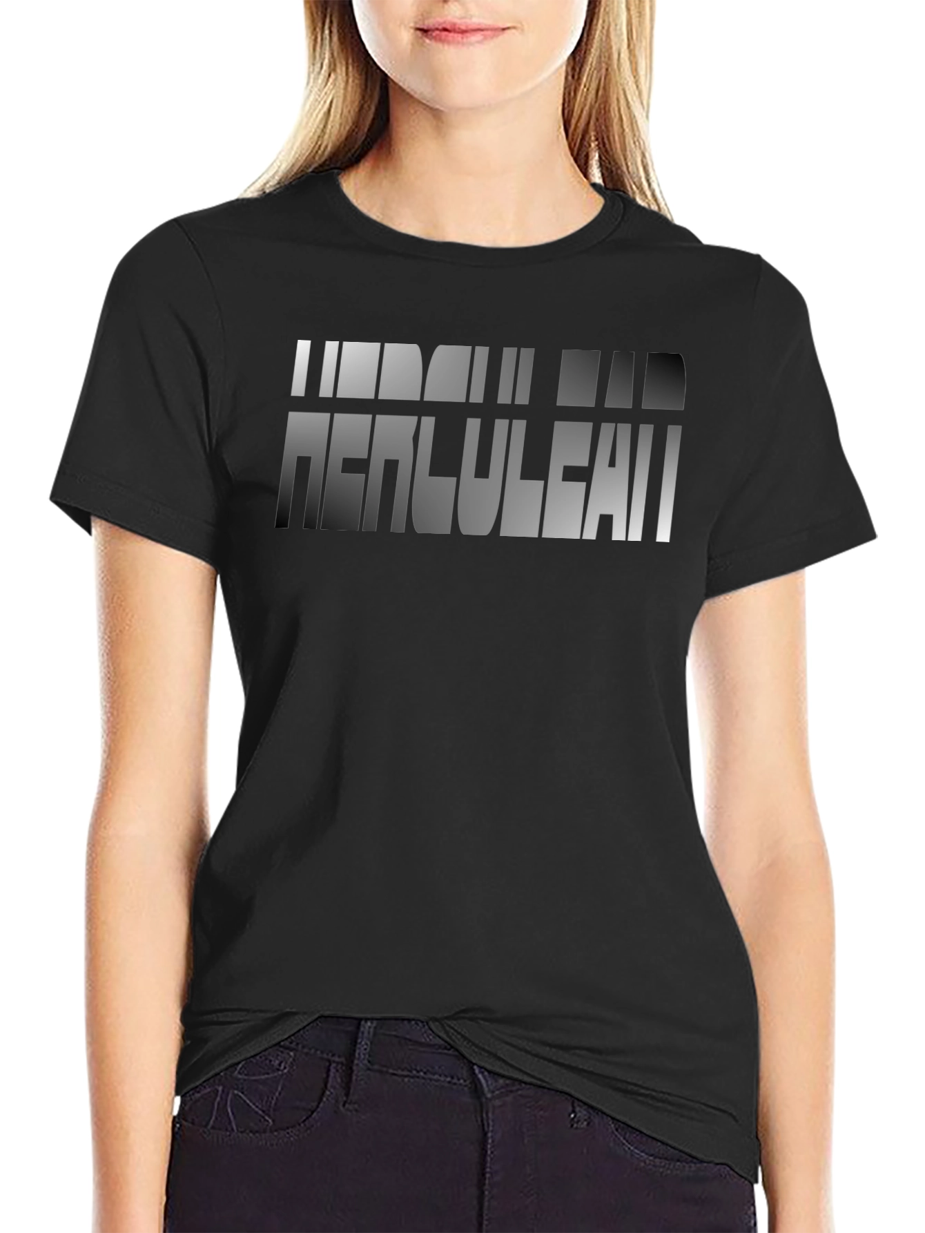 Herculian Dad Graphic Tee - Black Cotton Blend