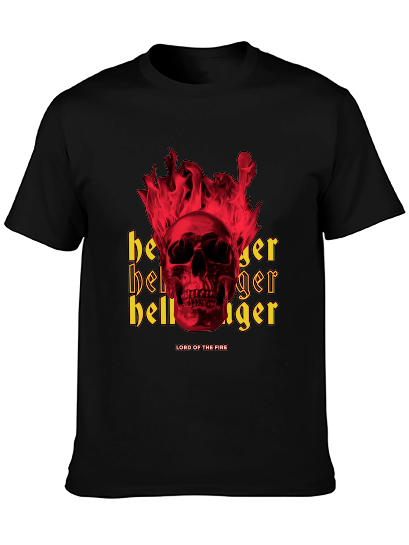 Fiery Skull Graphic Tee - Lord of the Fire