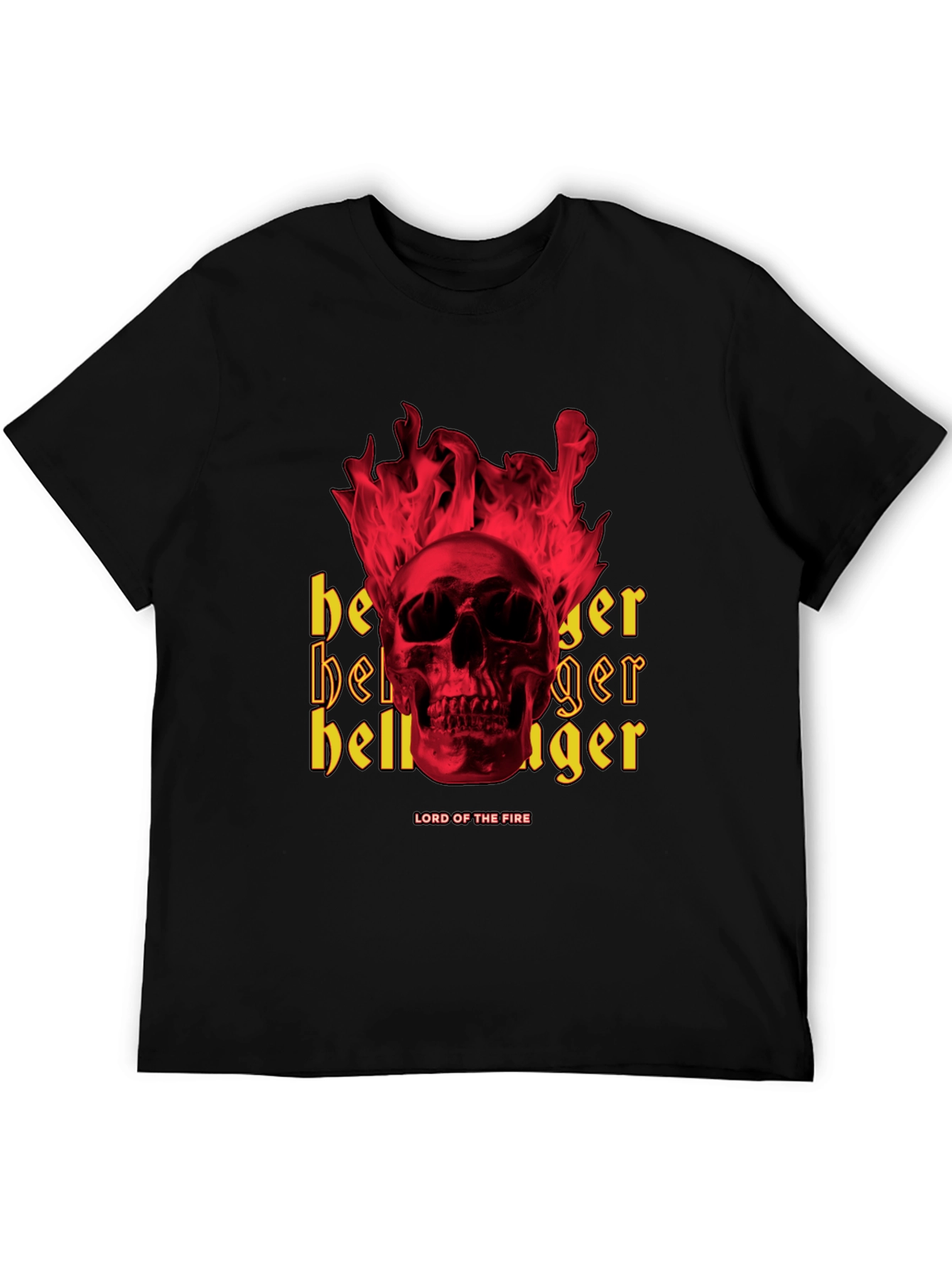 Fiery Skull Graphic Tee - Lord of the Fire